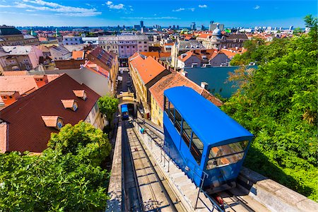 Zagreb Funicular to the Upper Town, Zagreb, Croatia Stock Photo - Rights-Managed, Code: 700-08765272