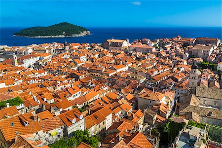 Overview of Dubrovnik, Dalmatia, Croatia Stock Photo - Rights-Managed, Code: 700-08765317