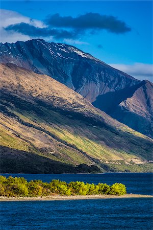 simsearch:700-08765547,k - Sunlight reflecting on mountains at Glenorchy in the Otago Region of New Zealand Foto de stock - Con derechos protegidos, Código: 700-08765562