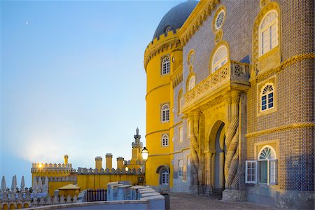 european castle architecture - Pena National Palace, Sintra Municipality, Lisboa, Portugal Stock Photo - Rights-Managed, Code: 700-08865188