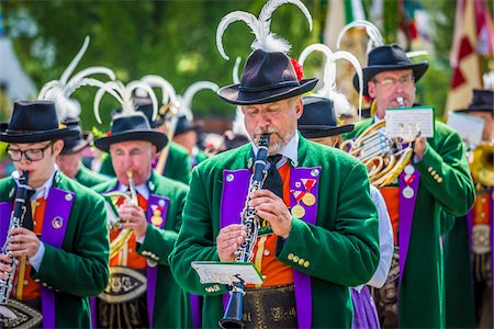 reed - Close-up of musicians in Austrian traditional dress at the Feast of Corpus Christi Procession in Seefeld, Austria Stock Photo - Rights-Managed, Code: 700-08986551