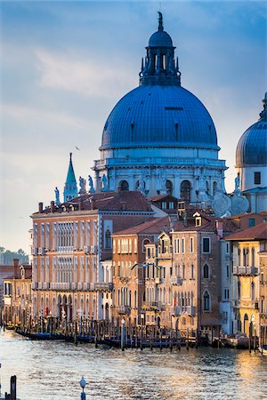 Santa Maria della Salute and the Grand Canal, Venice, Italy Stock Photo - Rights-Managed, Code: 700-08986646