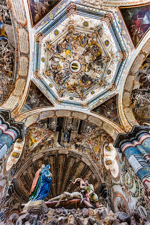 Capilla del Santo Sepulcro at the Sanctuary of Atotonilco in Atotonilco, Guanajuato State, Mexico Stockbilder - Lizenzpflichtiges, Bildnummer: 700-09071074