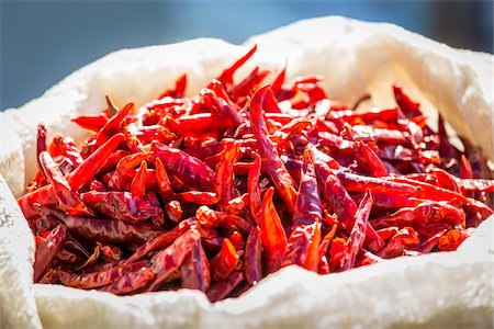 full - Close-up of red chilies in a bag for sale at the Tianguis de los Martes (Tuesday Market) in San Miguel de Allende, Mexico Stock Photo - Rights-Managed, Code: 700-09088157