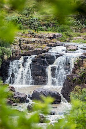 Waterfall at the Botanic Gardens (Charco Del Ingenio) near San Miguel de Allende, Mexico Stockbilder - Lizenzpflichtiges, Bildnummer: 700-09088200