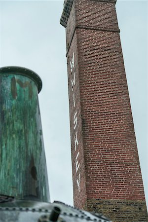 Close-up of an old pot still and chimney of the historical Kilbeggan Distillery of Irish whiskey and museum in County Westmeath, Ireland Stock Photo - Rights-Managed, Code: 700-09111053