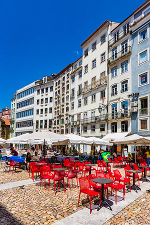 simsearch:700-01185665,k - Outdoor patio at a restaurant in the Old Town of Coimbra, Portugal Stock Photo - Rights-Managed, Code: 700-09226604