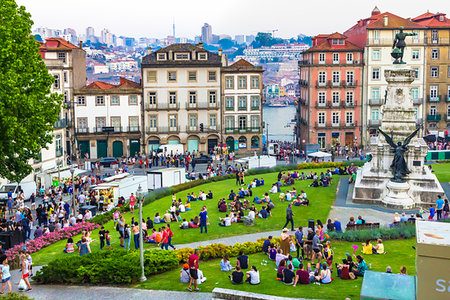simsearch:700-05642396,k - People in the town square celebrating the Festival of St John of Porto (Festa de Sao Joao do Porto), Porto, Norte, Portugal Stock Photo - Rights-Managed, Code: 700-09226613