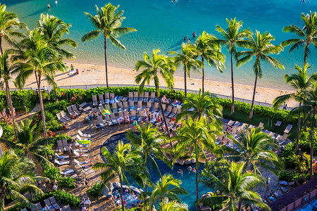 Duke Kahanamoku Lagoon at Waikiki Beach in Honolulu on Oahu, Hawaii, USA Stock Photo - Rights-Managed, Code: 700-09227153