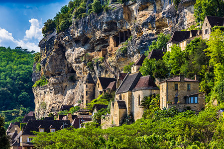 simsearch:700-09236390,k - La Roque-Gageac, Dordogne, Nouvelle-Aquitaine, France. Fotografie stock - Rights-Managed, Codice: 700-09236427