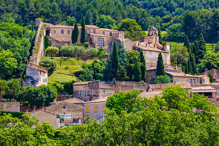 Gigondas, Provence-Alpes-Cote d'Azur, Provence, France. Photographie de stock - Rights-Managed, Code: 700-09236669