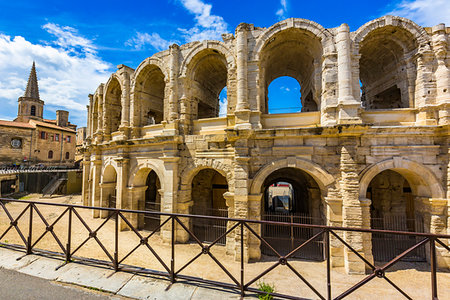 Arles Roman Amphitheatre, Arles, Provence-Alpes-Cote d'Azur, Provence, France. Stockbilder - Lizenzpflichtiges, Bildnummer: 700-09236754