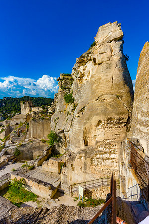 Chateau des Bau, Les Baux-de-Provence, Provence-Alpes-Cote d'Azur, Provence, France. Stock Photo - Rights-Managed, Code: 700-09236803