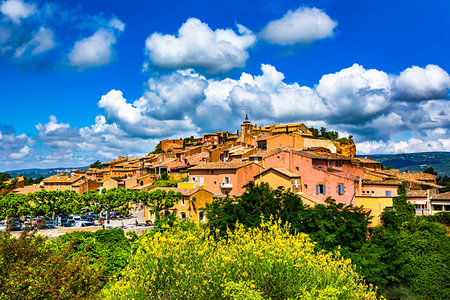 provenza - Roussillon, Luberon Valley, Provence-Alpes-Cote d'Azur, Provence, France. Photographie de stock - Rights-Managed, Code: 700-09236840