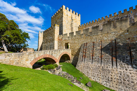 simsearch:700-09237057,k - Sao Jorge Castle, Lisbon, Portugal. Photographie de stock - Rights-Managed, Code: 700-09237037