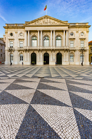 piazza del municipio - Lisbon City Hall (Camara Municipal de Lisboa), Lisbon, Portugal. Fotografie stock - Rights-Managed, Codice: 700-09237039