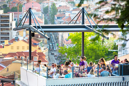 Miradouro de Santa Catarina, Lisbon, Portugal. Foto de stock - Con derechos protegidos, Código: 700-09237044