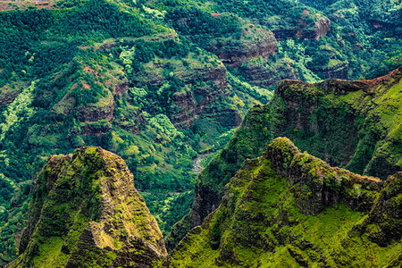 Waimea Canyon, Kauai, Hawaii, United States. Stock Photo - Rights-Managed, Code: 700-09237227