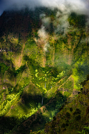 Kalalau Lookout, Waimea Canyon State Park, Kauai, Hawaii, United States. Stock Photo - Rights-Managed, Code: 700-09237243