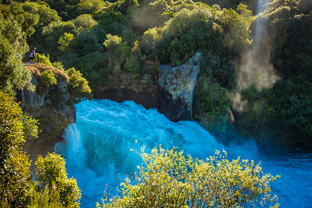 Huka Falls, Taupo, North Island, New Zealand. Fotografie stock - Rights-Managed, Codice: 700-09237323
