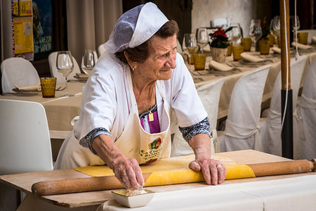 Pasta making in Arrezzo, Tuscany, Italy. Stock Photo - Rights-Managed, Code: 700-09237490
