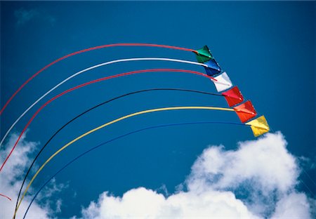 simsearch:700-00074729,k - Colorful Kites Stock Photo - Rights-Managed, Code: 700-00004349
