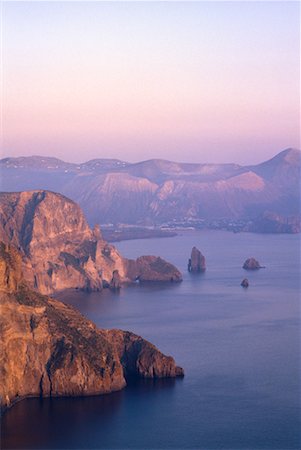 Lipari Islands Tyrrhenian Sea, Italy Foto de stock - Direito Controlado, Número: 700-00005059