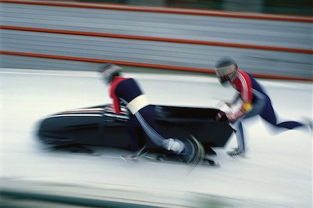 Two-Man Bobsledding, 1988 Winter Olympic Games, Calgary, Alberta Canada Foto de stock - Con derechos protegidos, Código: 700-00005680