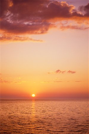 Sonnenuntergang Collingwood, Ontario, Kanada Stockbilder - Lizenzpflichtiges, Bildnummer: 700-00005913