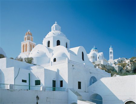 Église grecque Santorin, Grèce Photographie de stock - Rights-Managed, Code: 700-00007981