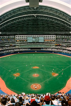 rogers centre - Baseball Game, Skydome Toronto, Ontario, Canada Stock Photo - Rights-Managed, Code: 700-00008012