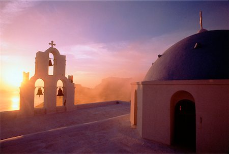 simsearch:600-07844635,k - Sunset Santorini, Cyclade Islands Greece Stock Photo - Rights-Managed, Code: 700-00009576