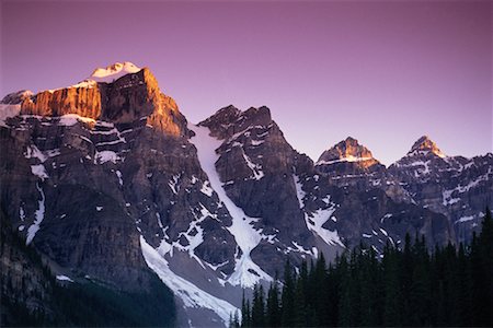 Valley of the Ten Peaks Banff National Park Alberta, Canada Foto de stock - Direito Controlado, Número: 700-00009882