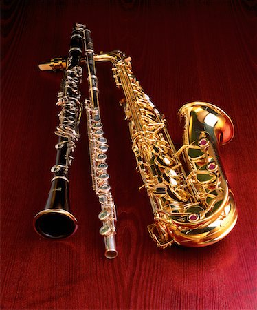 simsearch:855-03254989,k - Clarinet, Flute and Saxophone Stock Photo - Rights-Managed, Code: 700-00009958