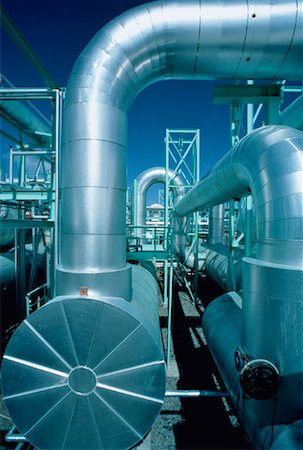 energy plant oil and gas - Gas Processing Plant Stock Photo - Rights-Managed, Code: 700-00000443