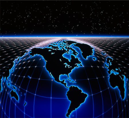 simsearch:700-00013060,k - Globe with Grid in Starry Sky Foto de stock - Con derechos protegidos, Código: 700-00001546