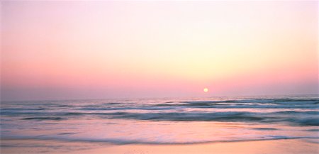 Sunset over Water Padre Island, Texas, USA Stock Photo - Rights-Managed, Code: 700-00014885