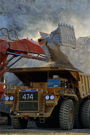 quarry nobody - Exploitation minière à ciel ouvert au Nevada, USA Photographie de stock - Rights-Managed, Code: 700-00015105