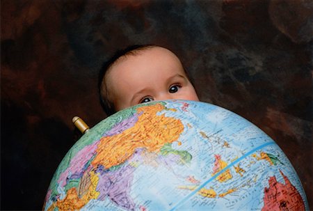 Baby Holding Globe Stock Photo - Rights-Managed, Code: 700-00015146