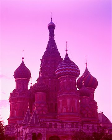 simsearch:700-03456540,k - St. Basil's Cathedral Moscow, Russia Foto de stock - Direito Controlado, Número: 700-00015265