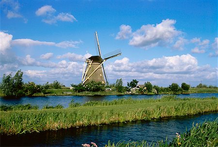 Kinderdijk Near Rotterdam The Netherlands Foto de stock - Con derechos protegidos, Código: 700-00015886