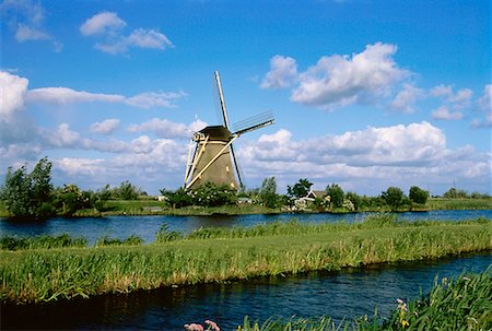 Kinderdijk Near Rotterdam The Netherlands Stock Photo - Rights-Managed, Code: 700-00015886