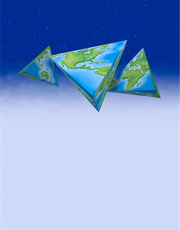 Pyramids as Globes Stock Photo - Rights-Managed, Code: 700-00015955