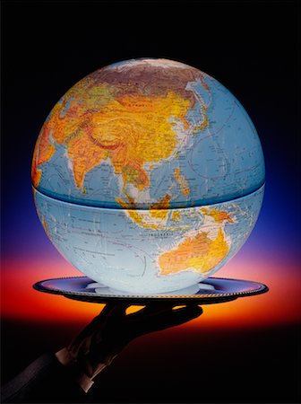 Globe on Platter Pacific Rim Stock Photo - Rights-Managed, Code: 700-00016138