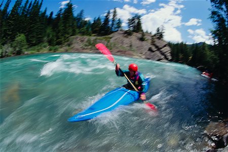 Kayaking Kananaskis Country Alberta, Canada Stock Photo - Rights-Managed, Code: 700-00016666