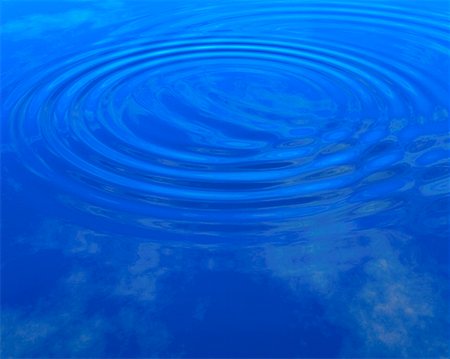 Ripples in Water with Reflection Of Sky Foto de stock - Con derechos protegidos, Código: 700-00016755