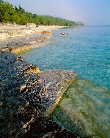 Georgian Bay Bruce Peninsula National Park Ontario, Canada Fotografie stock - Rights-Managed, Codice: 700-00016783