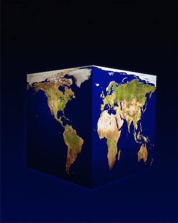 Cubed Globe Stock Photo - Rights-Managed, Code: 700-00017166