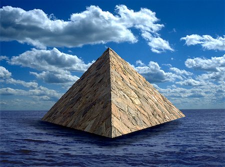 simsearch:700-00017861,k - Pyramid and Clouds in Sky Stock Photo - Rights-Managed, Code: 700-00017409