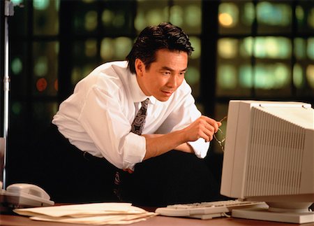 simsearch:700-00032848,k - Businessman Using Computer Stock Photo - Rights-Managed, Code: 700-00017504